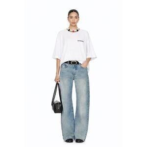 Burberry White unisex oversized T-Shirt L